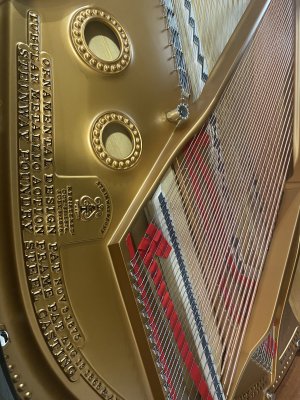 STEINWAY & SONS Flügel A 188 cm in schwarz poliert - generalüberholt - neuwertig