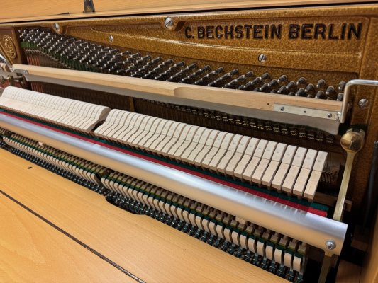 C. BECHSTEIN Klavier 112 Eiche hell mit RENNER Mechanik - gebraucht