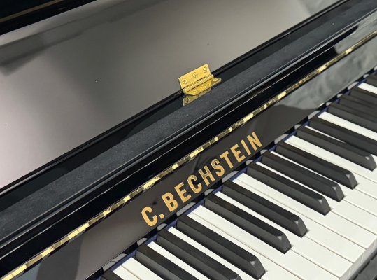 C. BECHSTEIN Klavier Modell A 124 Style Vario schwarz poliert - TOP ZUSTAND!