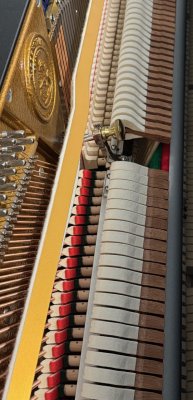 C. BECHSTEIN Klavier Modell A 124 Style Vario schwarz poliert - TOP ZUSTAND!