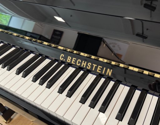 Preview: C. BECHSTEIN Klavier Modell A 124 Style Vario schwarz poliert - TOP ZUSTAND!