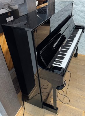 C. BECHSTEIN Klavier Modell A 124 Style Vario schwarz poliert - TOP ZUSTAND!