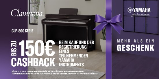 YAMAHA Clavinova CLP 825 WH weiss matt 