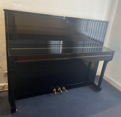 Preview: EUTERPE Klavier Modell E 120 schwarz poliert - technisch in Top Zustand