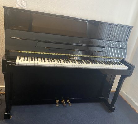 Preview: EUTERPE Klavier Modell E 120 schwarz poliert - technisch in Top Zustand