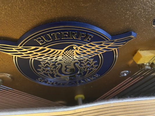 EUTERPE Klavier Modell E 120 schwarz poliert - technisch in Top Zustand