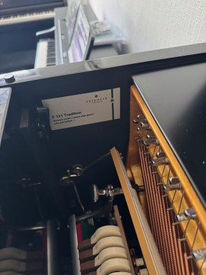 SCHIMMEL Klavier Fridolin F 121 Tradition schwarz poliert - wenig gespielt- Beste Gelegenheit mit Garantie