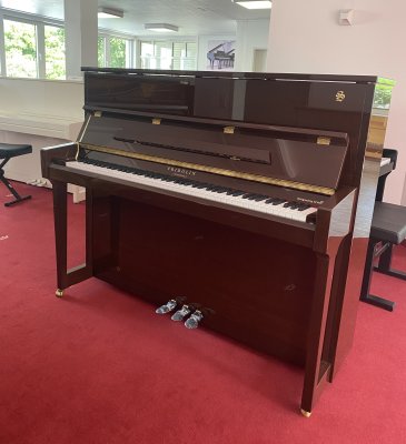 SCHIMMEL Klavier Fridolin F123 Tradition Mahagoni poliert