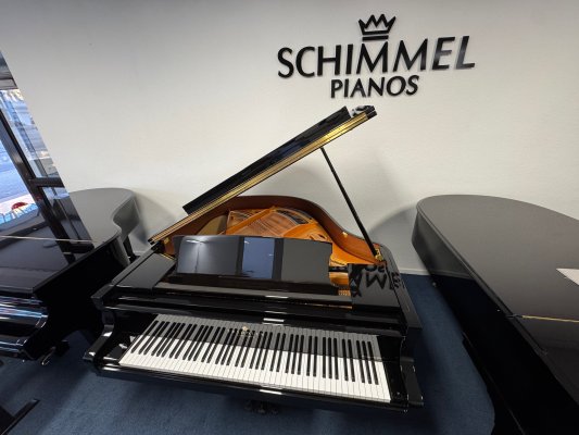 SCHIMMEL Flügel Fridolin F 156 Tradition schwarz poliert - NEU - Gelegenheit wegen kleinem Fehler in der Oberflächenlackierung