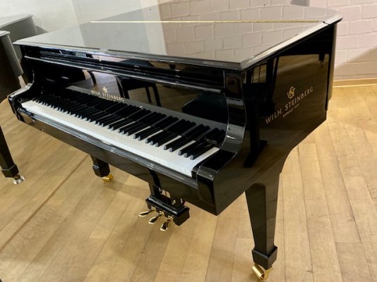 Preview: WILH.STEINBERG Flügel S 212 schwarz poliert
