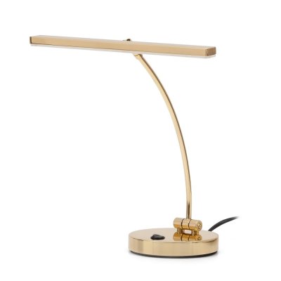 Jahn Leuchten Klavier, Digital-Piano; CALMATA; flacher Schirm; Messing poliert; 2 x LED, 3,5 W; 2700 K, warmweiß