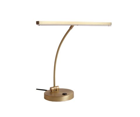 Jahn Leuchten Klavier, Digital-Piano; CALMATA; flacher Schirm; Messing matt; 2 x LED, 3,5 W; 2700 K, warmweiß