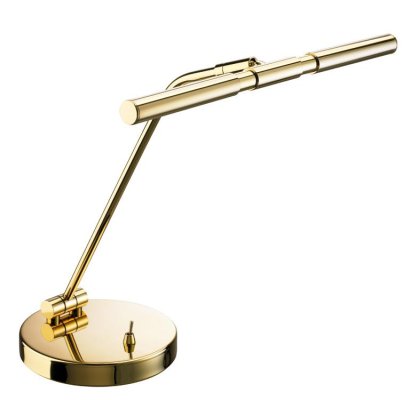 Jahn Leuchten Klavier, Digital-Piano; PIANOFORTE; geteilter Reflektor; Messing poliert; 2 x LED, 3,5 W; 2700 K, warmweiß