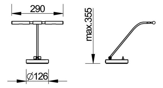 Jahn Leuchten Klavier, Digital-Piano; PIANOFORTE; geteilter Reflektor; Platin matt; 2 x LED, 3,5 W; 2700 K, warmweiß