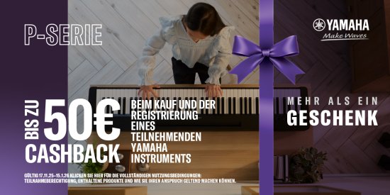 YAMAHA Digitalpiano P-225 B schwarz matt