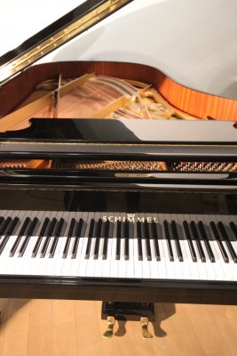 Preview: SCHIMMEL Flügel 208 schwarz poliert