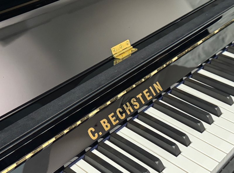 C. BECHSTEIN Klavier Modell A 124 Style Vario schwarz poliert - TOP ZUSTAND!