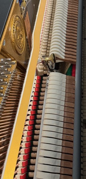 C. BECHSTEIN Klavier Modell A 124 Style Vario schwarz poliert - TOP ZUSTAND!