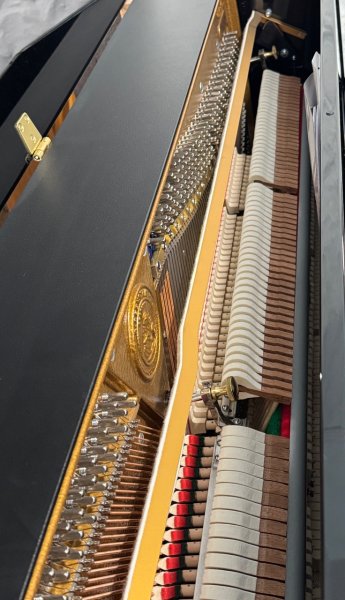C. BECHSTEIN Klavier Modell A 124 Style Vario schwarz poliert - TOP ZUSTAND!