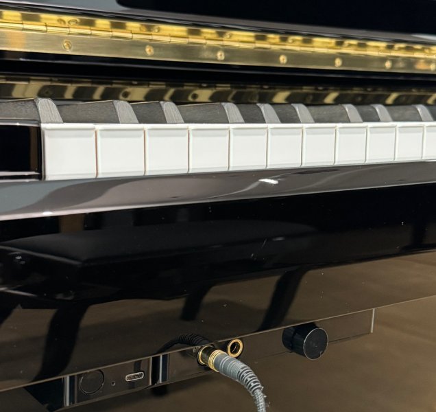 C. BECHSTEIN Klavier Modell A 124 Style Vario schwarz poliert - TOP ZUSTAND!