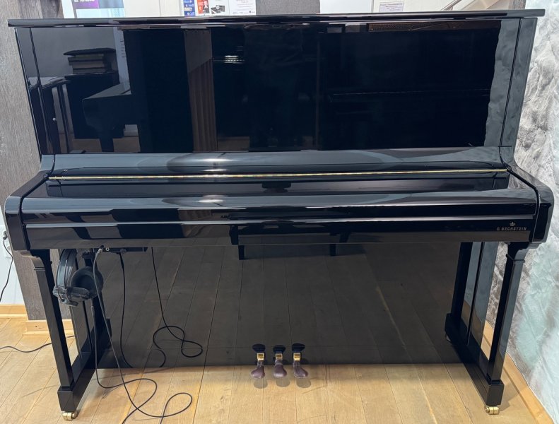 C. BECHSTEIN Klavier Modell A 124 Style Vario schwarz poliert - TOP ZUSTAND!