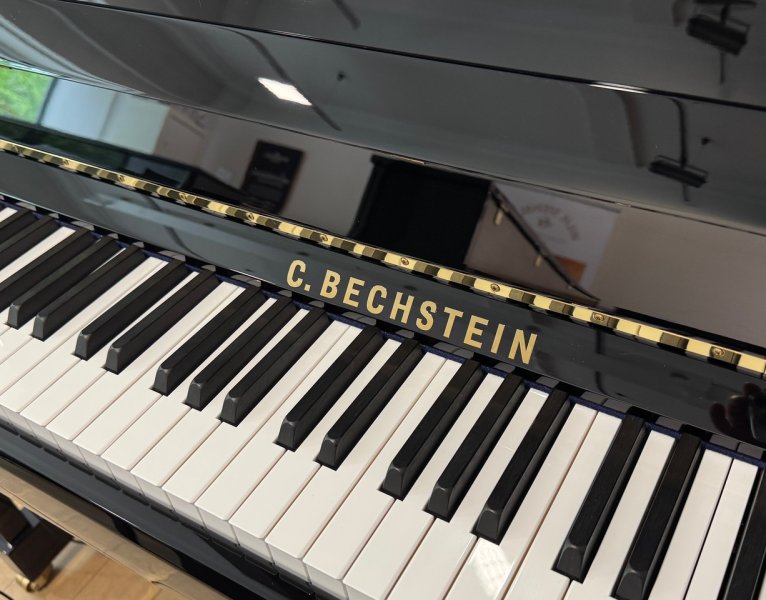 C. BECHSTEIN Klavier Modell A 124 Style Vario schwarz poliert - TOP ZUSTAND!