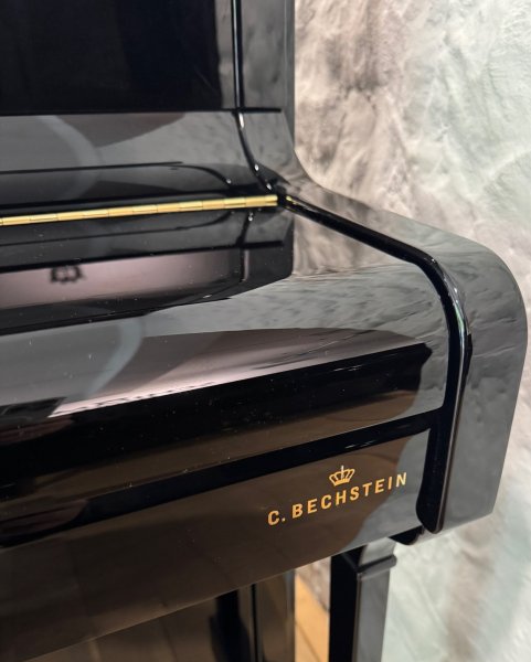 C. BECHSTEIN Klavier Modell A 124 Style Vario schwarz poliert - TOP ZUSTAND!