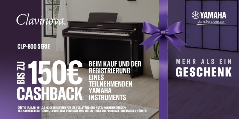 YAMAHA Clavinova CLP 825 WH weiss matt 