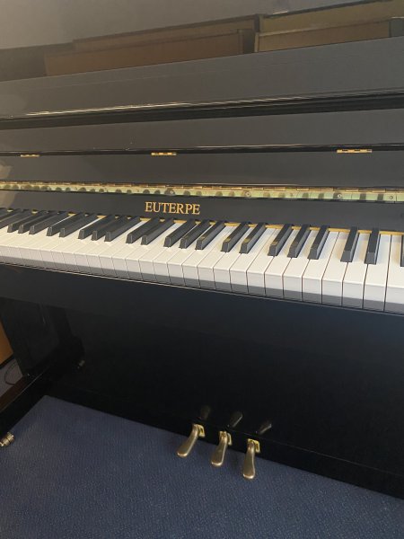 EUTERPE Klavier Modell E 120 schwarz poliert - technisch in Top Zustand