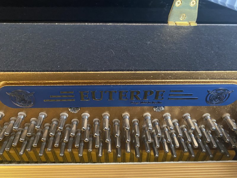 EUTERPE Klavier Modell E 120 schwarz poliert - technisch in Top Zustand