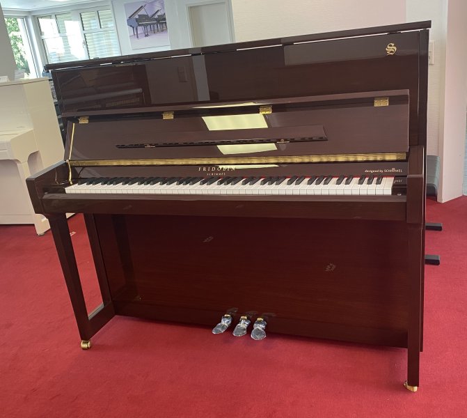 SCHIMMEL Klavier Fridolin F123 Tradition Mahagoni poliert