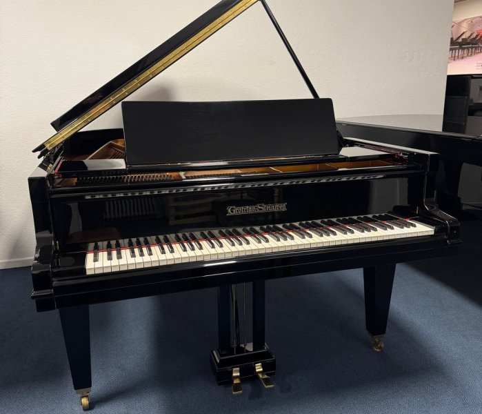 GROTRIAN-STEINWEG Flügel 200 schwarz poliert - überholt vom Klavierbaumeister