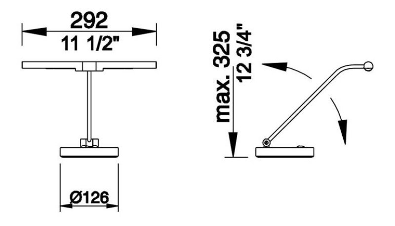 Jahn Leuchten Klavier; PIANO II; geteilter Reflektor; Messing poliert; 2 x G 4, LED, 2 W; 2700 K, warmweiß