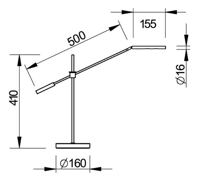 Jahn Leuchten Flügel; Capiccio; Reflektor stufenlos drehbar; schwarz matt; 2 x LED, 3,5 W; 2700 K