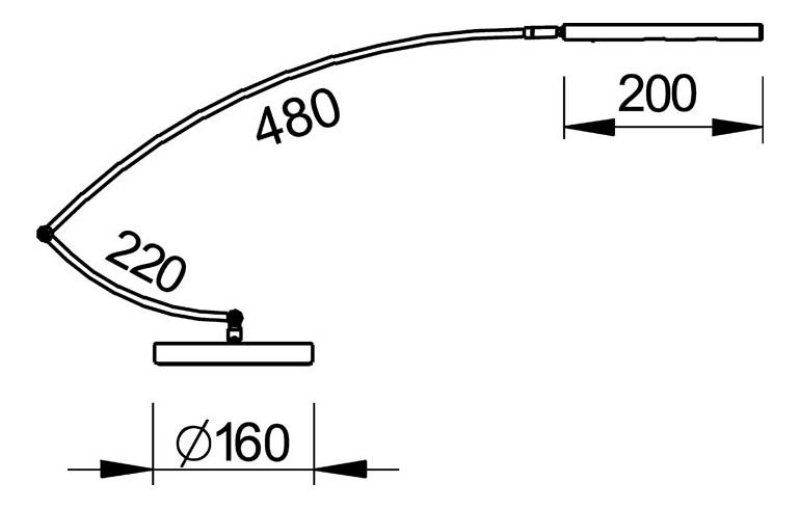 Jahn Leuchten Flügel; Rhapsodie; Reflektor stufenlos drehbar; Messing poliert; 2 x LED, 3,5 W