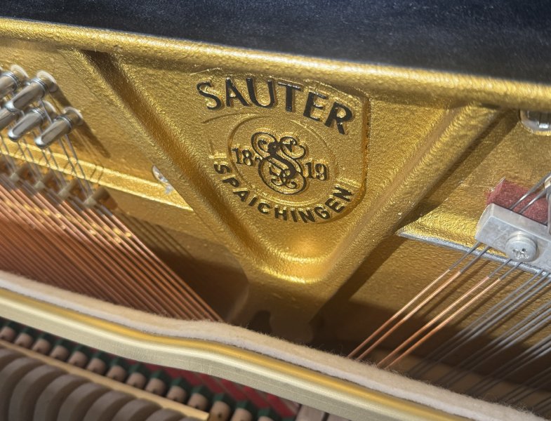 Wunderschönes SAUTER Klavier schwarz poliert mit Feurich Silent System
