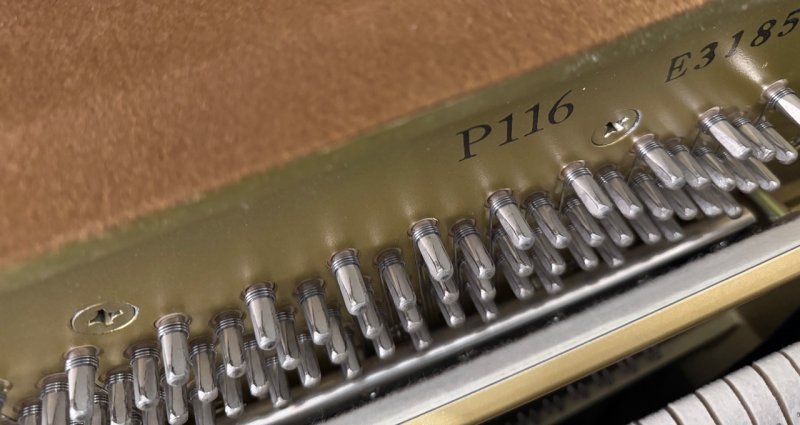 YAMAHA Klavier Modell P 116 schwarz poliert